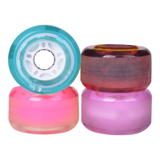 50MM-59MM LED oświetlone koła deskorolkowe PU Cruiser koła deskorolkowe 0
