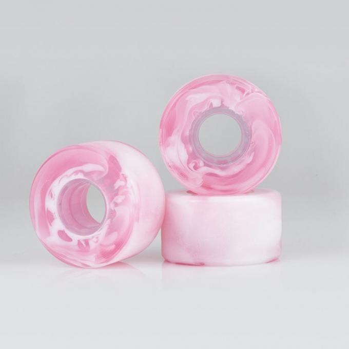 High Quality High Rebound Mixed Blended Swirl Color Skateboard Wheels