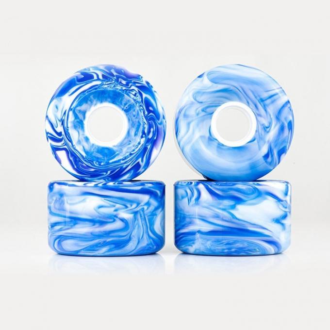 High Quality High Rebound Mixed Blended Swirl Color Skateboard Wheels