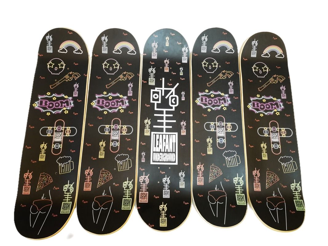 2024 Hot Sales Style 7 Ply Maple Custom Concave Double Kick Profesjonalny Skateboard