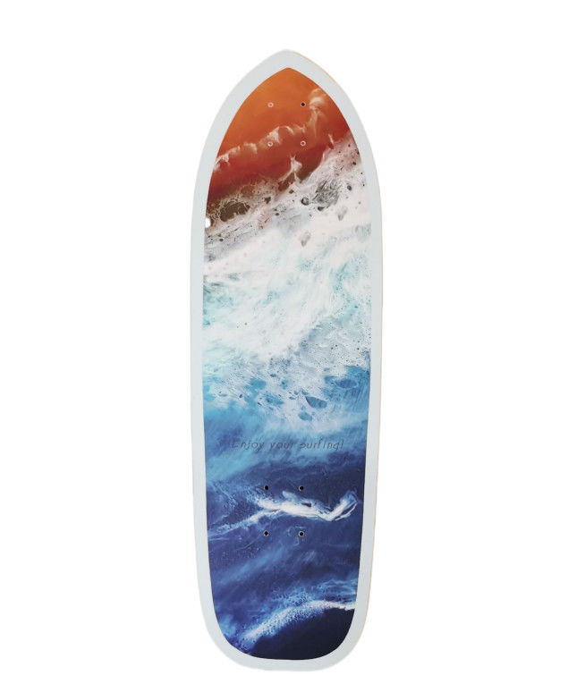 Free Riding Style Maple Wood Land Cruiser Skateboard Surfskate Deck 8,0